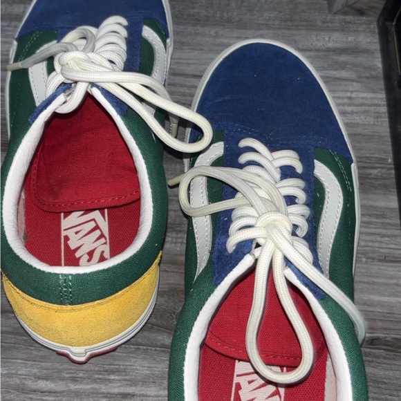 Vans Blue and Green Sneakers with White Laces - Picture 5 of 5